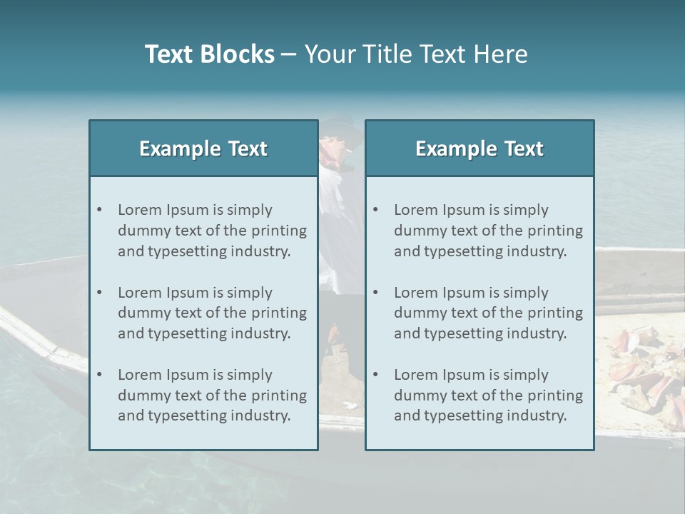 A Man Standing On A Boat In The Water PowerPoint Template