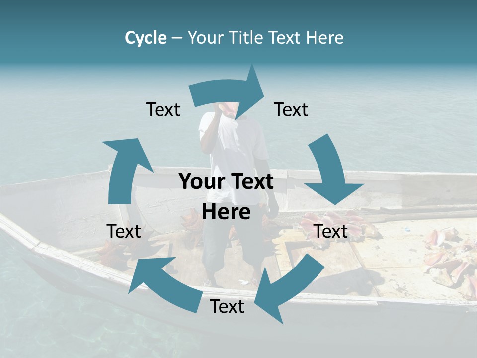 A Man Standing On A Boat In The Water PowerPoint Template