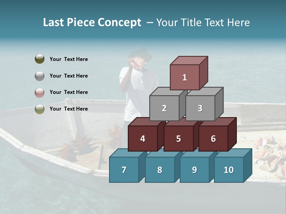 A Man Standing On A Boat In The Water PowerPoint Template