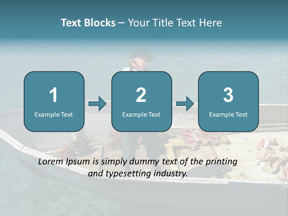 A Man Standing On A Boat In The Water PowerPoint Template