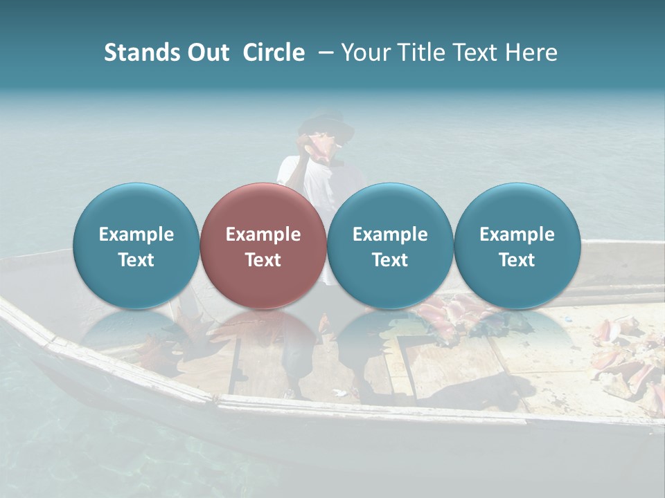 A Man Standing On A Boat In The Water PowerPoint Template