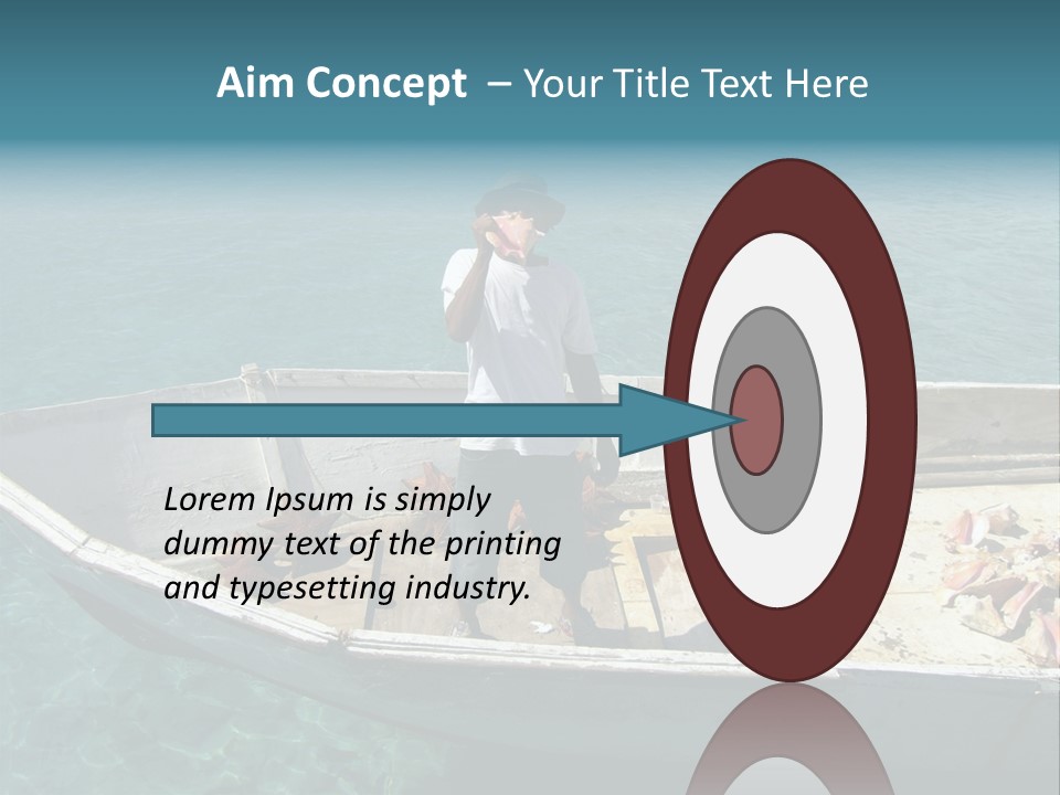 A Man Standing On A Boat In The Water PowerPoint Template