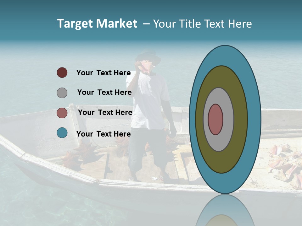 A Man Standing On A Boat In The Water PowerPoint Template