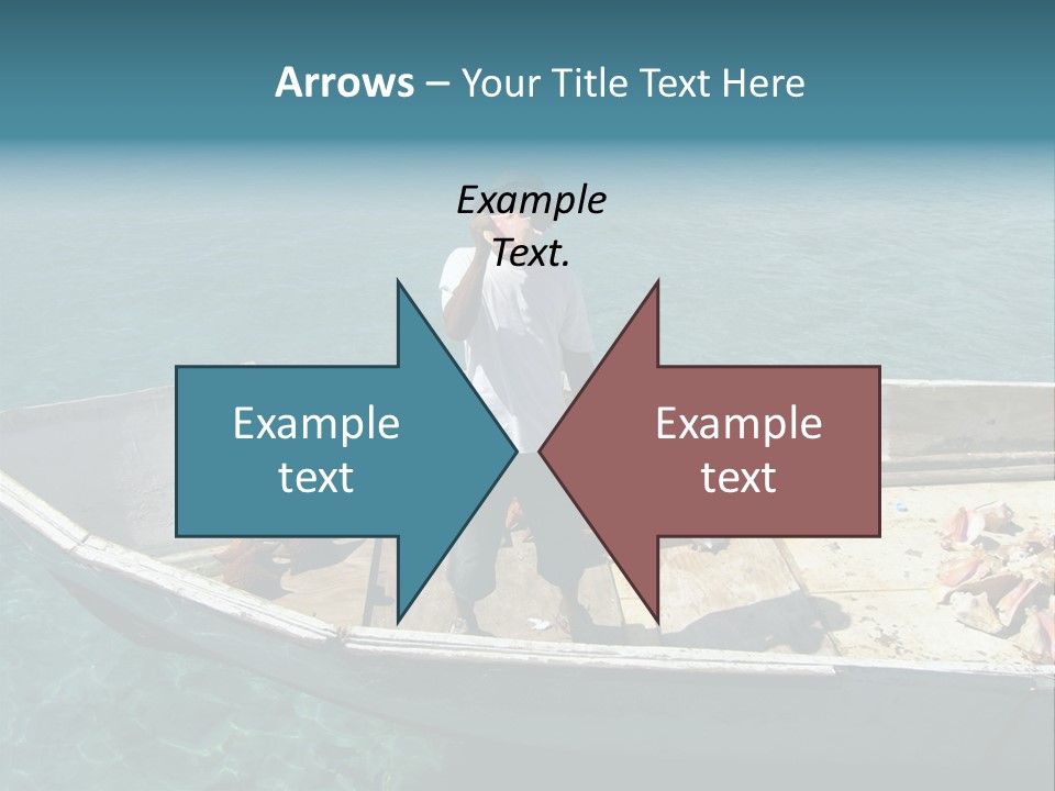 A Man Standing On A Boat In The Water PowerPoint Template