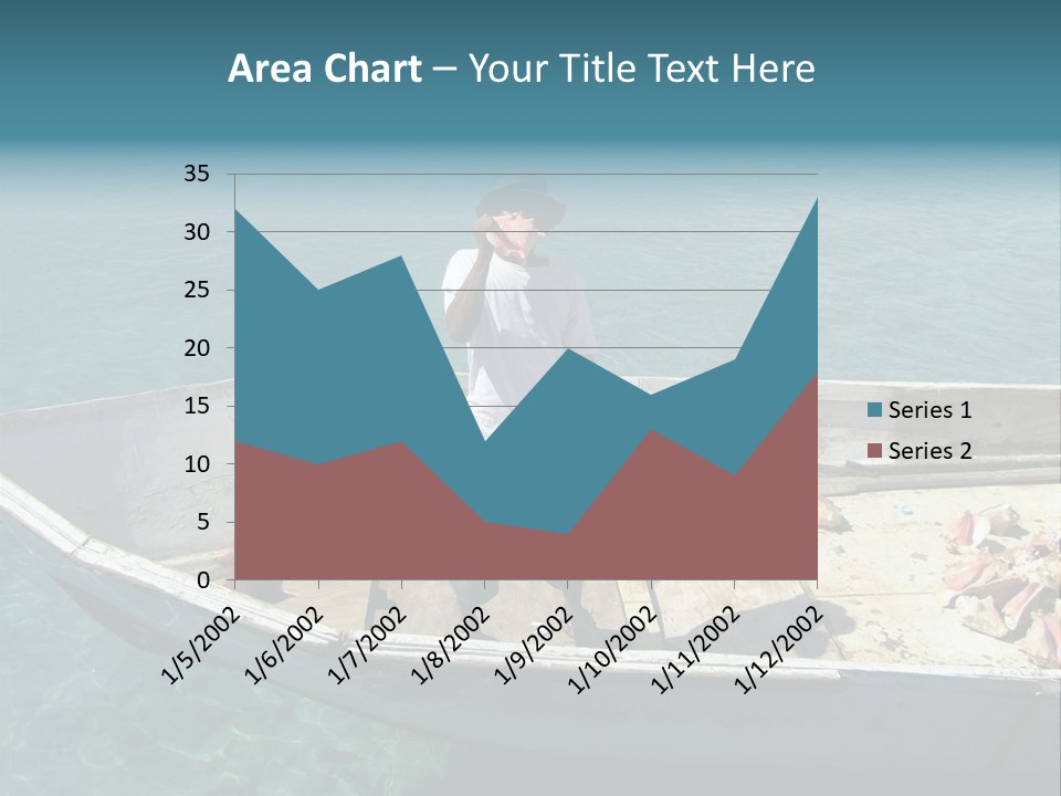 A Man Standing On A Boat In The Water PowerPoint Template