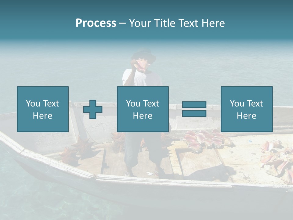 A Man Standing On A Boat In The Water PowerPoint Template