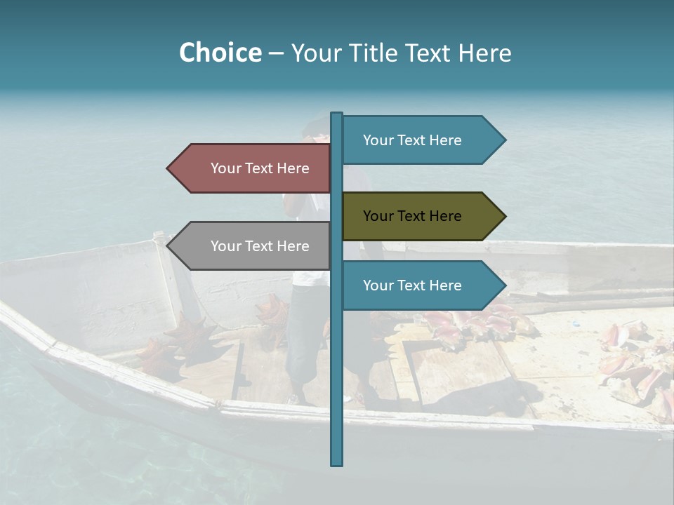 A Man Standing On A Boat In The Water PowerPoint Template