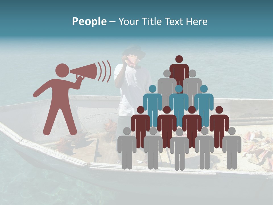 A Man Standing On A Boat In The Water PowerPoint Template