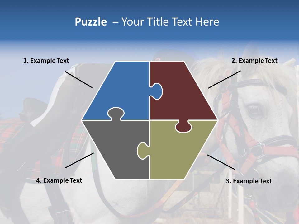 Little Girl And Her Best Friend White Shetland Pony PowerPoint Template