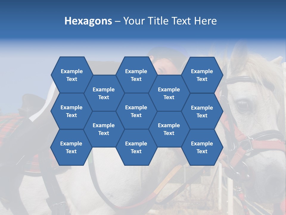 Little Girl And Her Best Friend White Shetland Pony PowerPoint Template