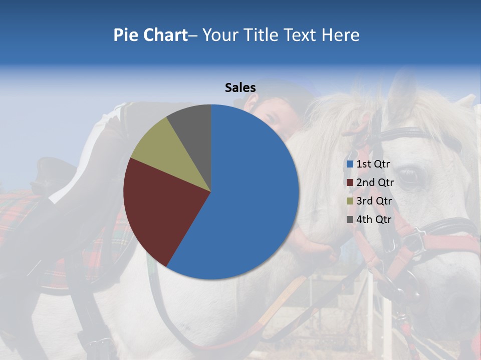 Little Girl And Her Best Friend White Shetland Pony PowerPoint Template