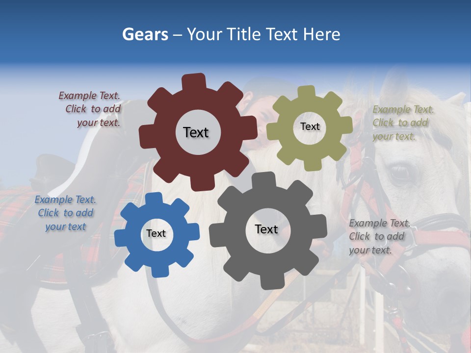 Little Girl And Her Best Friend White Shetland Pony PowerPoint Template