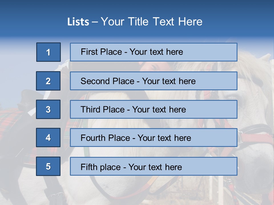 Little Girl And Her Best Friend White Shetland Pony PowerPoint Template