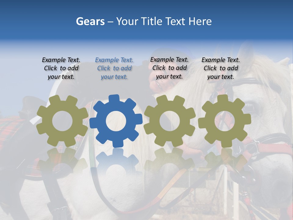 Little Girl And Her Best Friend White Shetland Pony PowerPoint Template