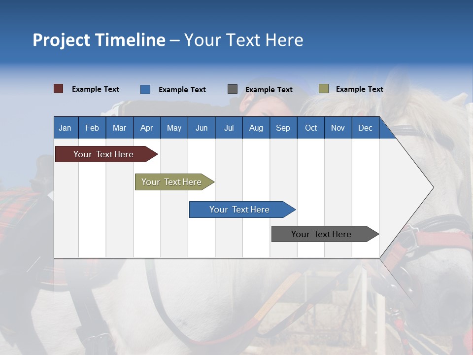 Little Girl And Her Best Friend White Shetland Pony PowerPoint Template