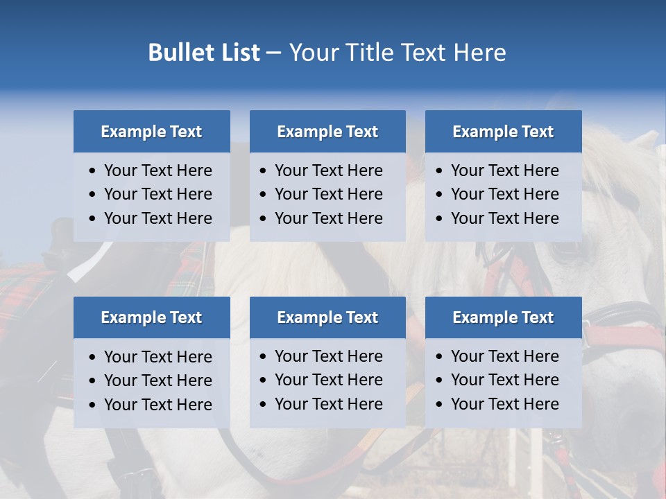 Little Girl And Her Best Friend White Shetland Pony PowerPoint Template