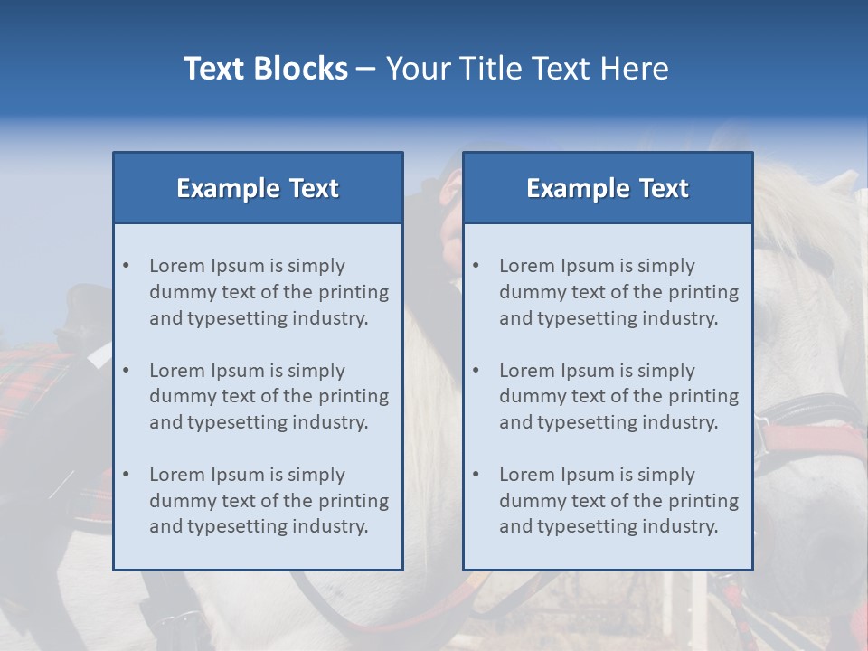 Little Girl And Her Best Friend White Shetland Pony PowerPoint Template