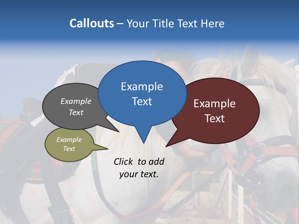 Little Girl And Her Best Friend White Shetland Pony PowerPoint Template