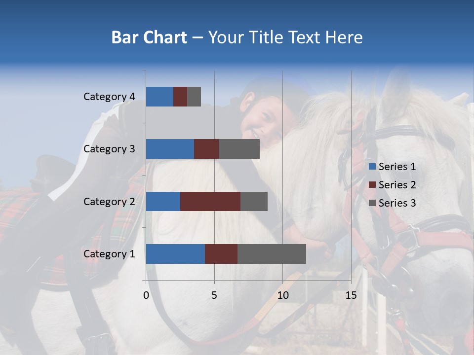 Little Girl And Her Best Friend White Shetland Pony PowerPoint Template