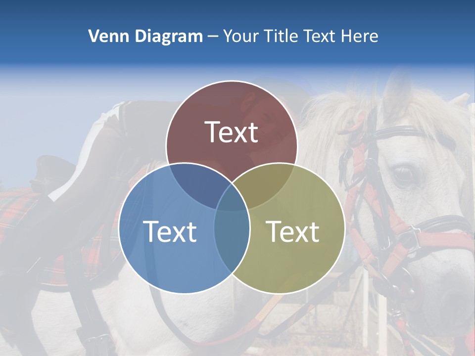 Little Girl And Her Best Friend White Shetland Pony PowerPoint Template