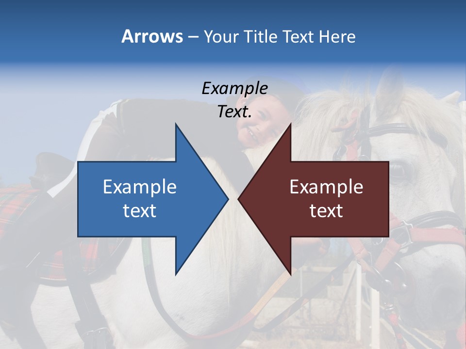 Little Girl And Her Best Friend White Shetland Pony PowerPoint Template