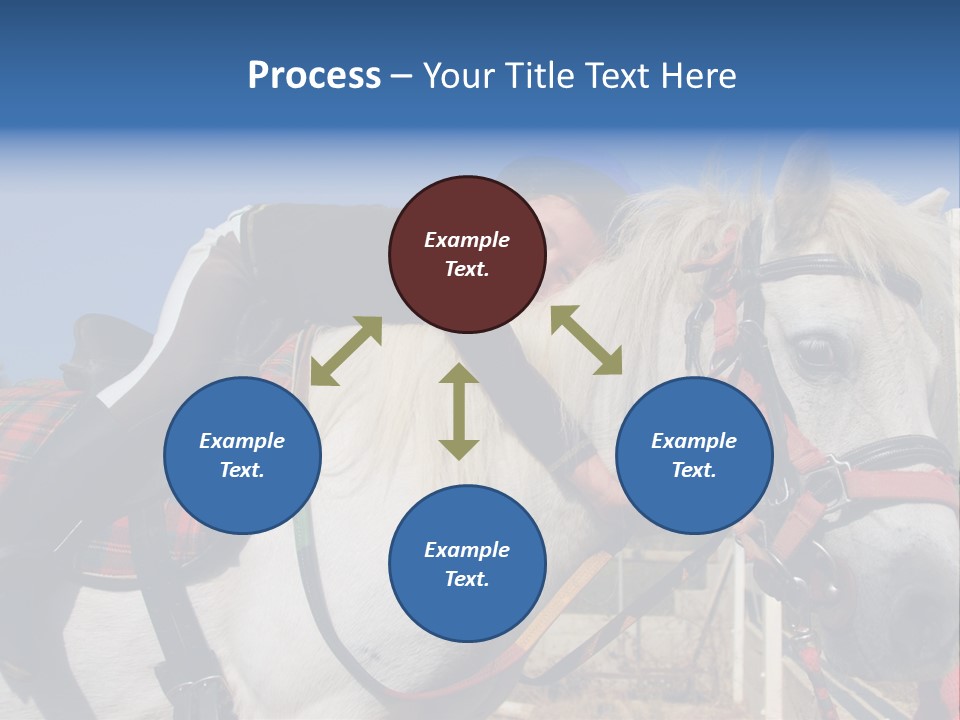 Little Girl And Her Best Friend White Shetland Pony PowerPoint Template