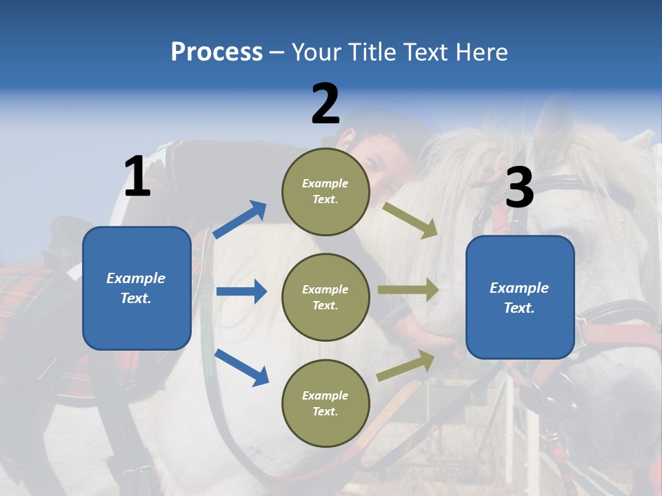 Little Girl And Her Best Friend White Shetland Pony PowerPoint Template