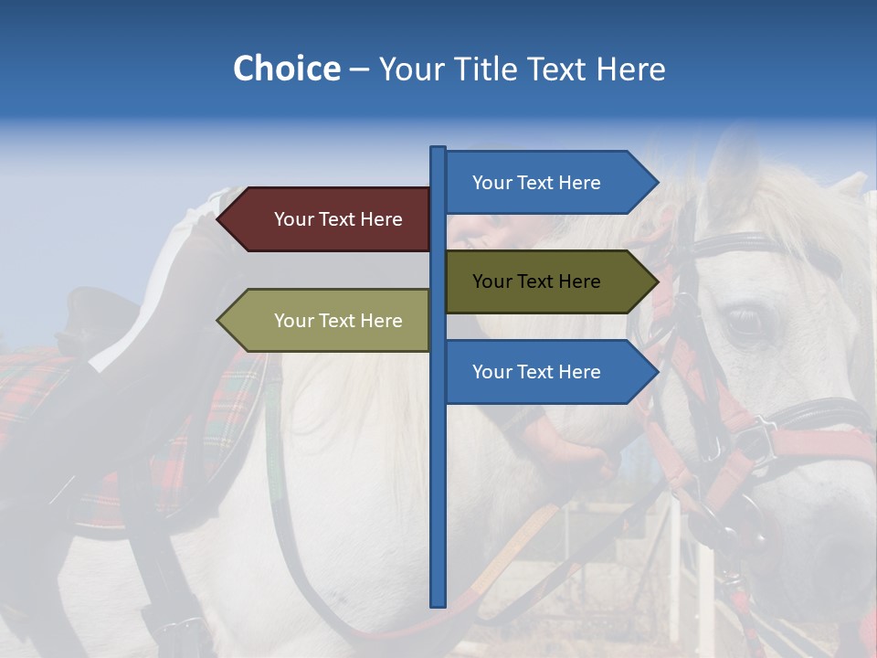 Little Girl And Her Best Friend White Shetland Pony PowerPoint Template