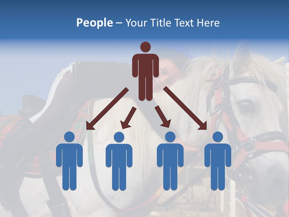 Little Girl And Her Best Friend White Shetland Pony PowerPoint Template