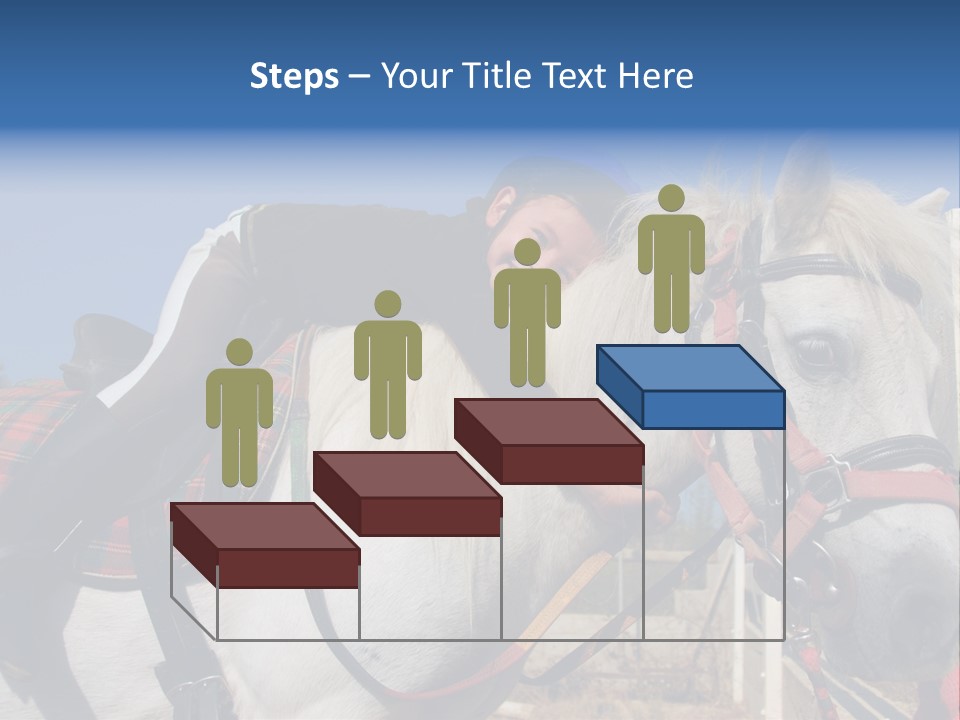 Little Girl And Her Best Friend White Shetland Pony PowerPoint Template