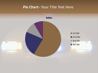 Full Array Of Police Car Lights. PowerPoint Template