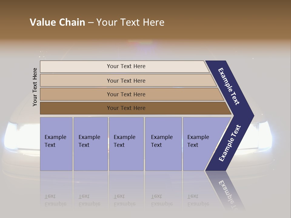 Full Array Of Police Car Lights. PowerPoint Template