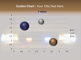 Full Array Of Police Car Lights. PowerPoint Template