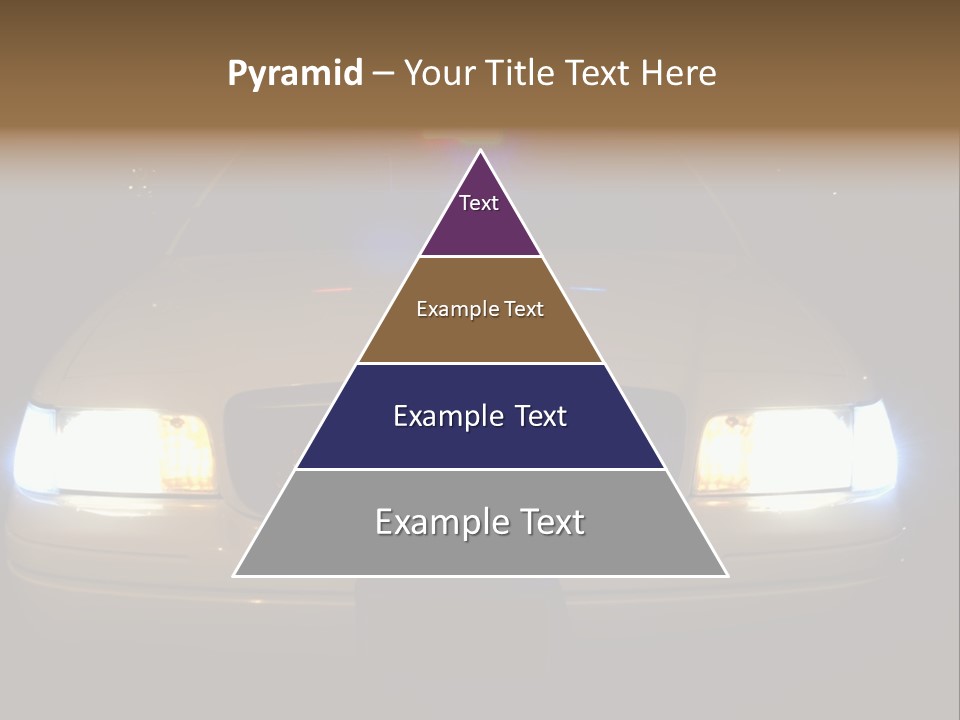 Full Array Of Police Car Lights. PowerPoint Template