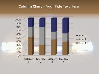 Full Array Of Police Car Lights. PowerPoint Template