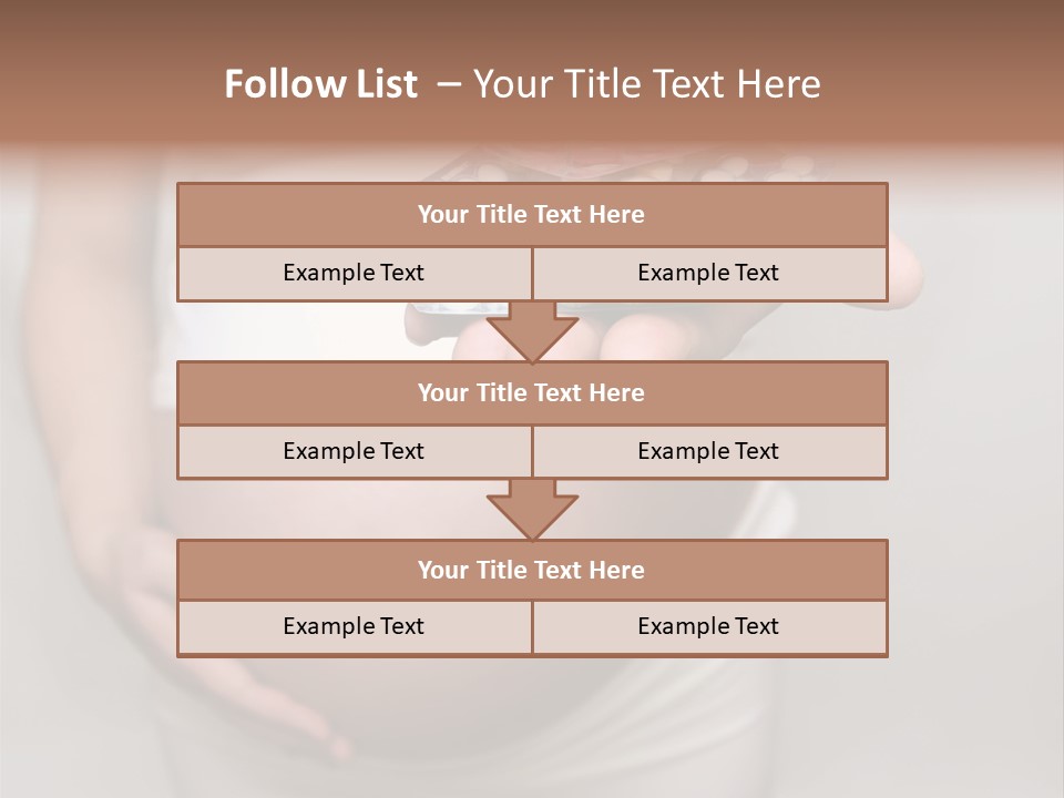 Pregnant Woman Holding Medicine. Nine Month. Third Trimester PowerPoint Template