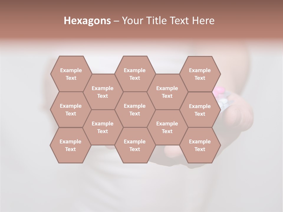 Pregnant Woman Holding Medicine. Nine Month. Third Trimester PowerPoint Template