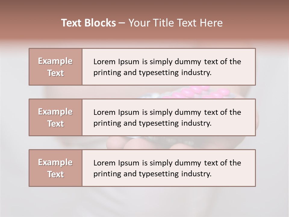 Pregnant Woman Holding Medicine. Nine Month. Third Trimester PowerPoint Template