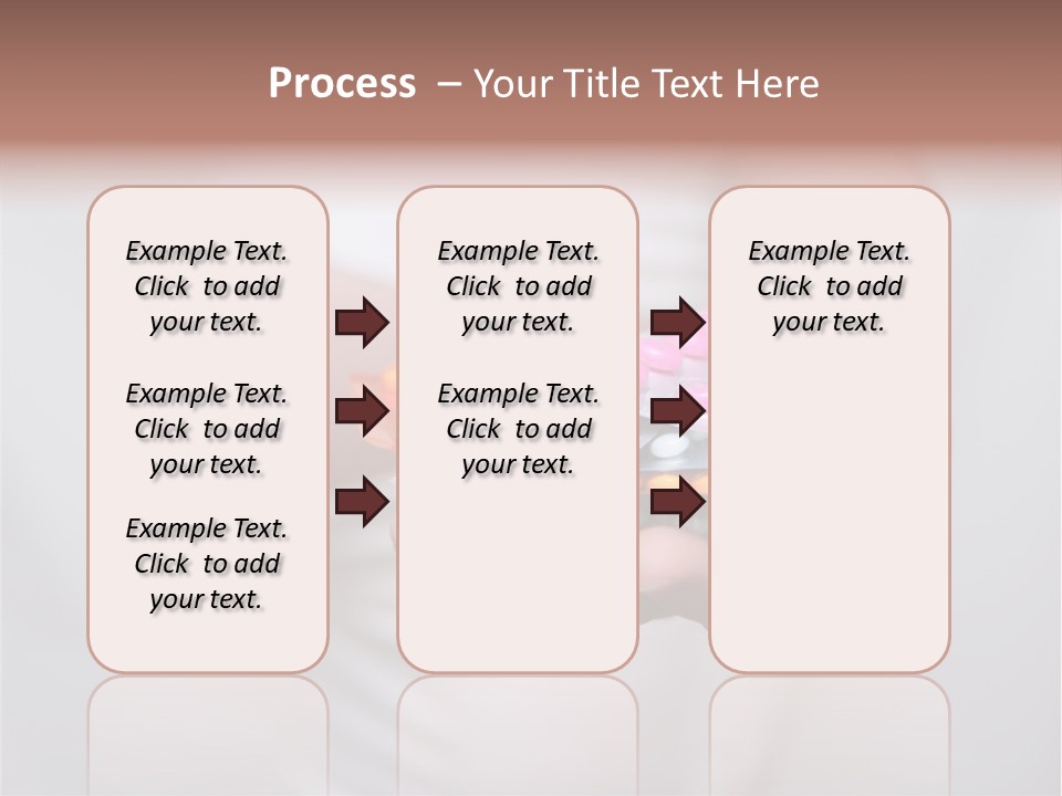 Pregnant Woman Holding Medicine. Nine Month. Third Trimester PowerPoint Template