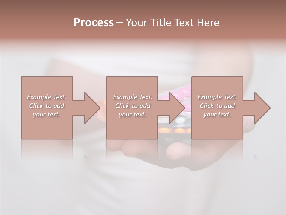 Pregnant Woman Holding Medicine. Nine Month. Third Trimester PowerPoint Template