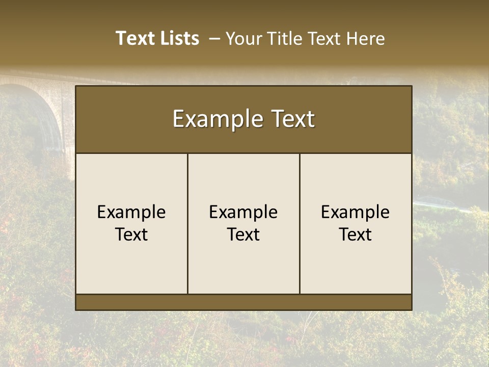 Road And Railway Viaduct Of Cize Bolozon, Ain, France PowerPoint Template