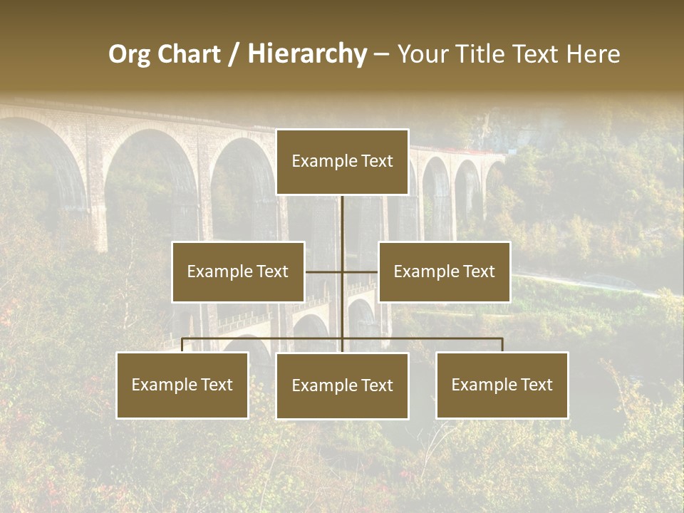 Road And Railway Viaduct Of Cize Bolozon, Ain, France PowerPoint Template