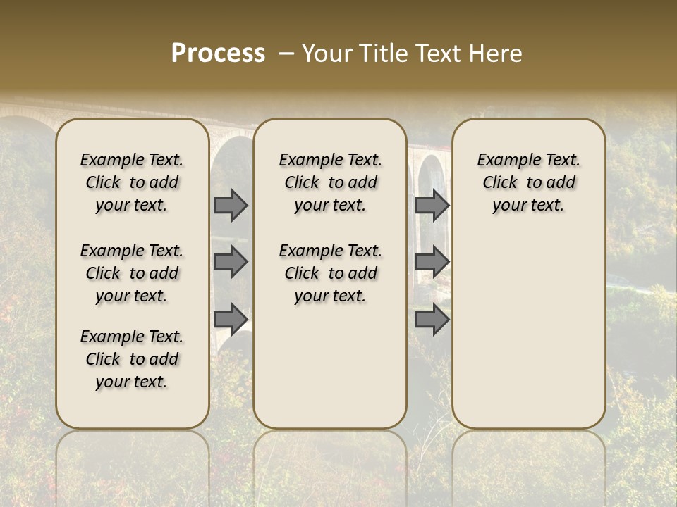 Road And Railway Viaduct Of Cize Bolozon, Ain, France PowerPoint Template