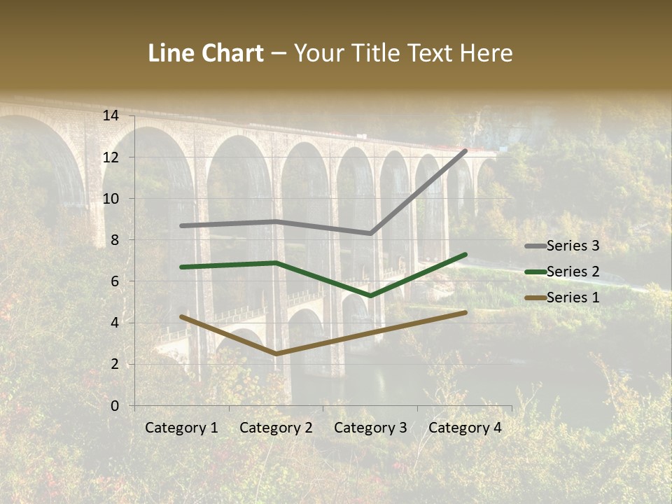 Road And Railway Viaduct Of Cize Bolozon, Ain, France PowerPoint Template