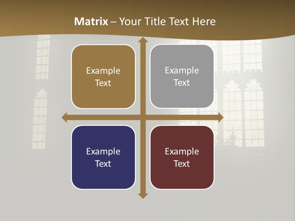 Inside Canterbury Cathedral PowerPoint Template