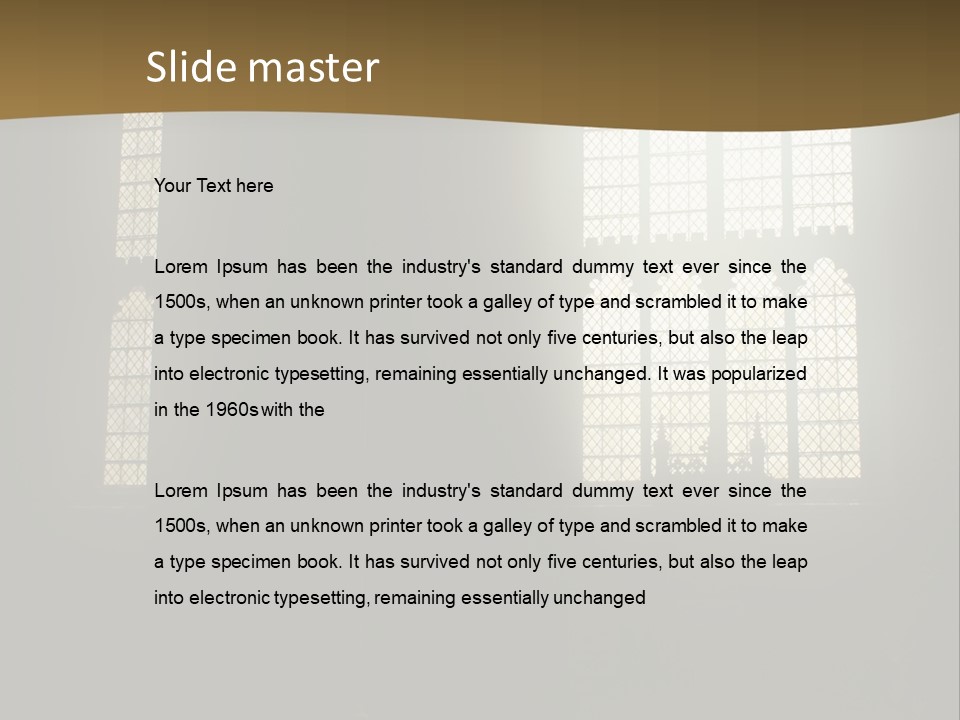 Inside Canterbury Cathedral PowerPoint Template