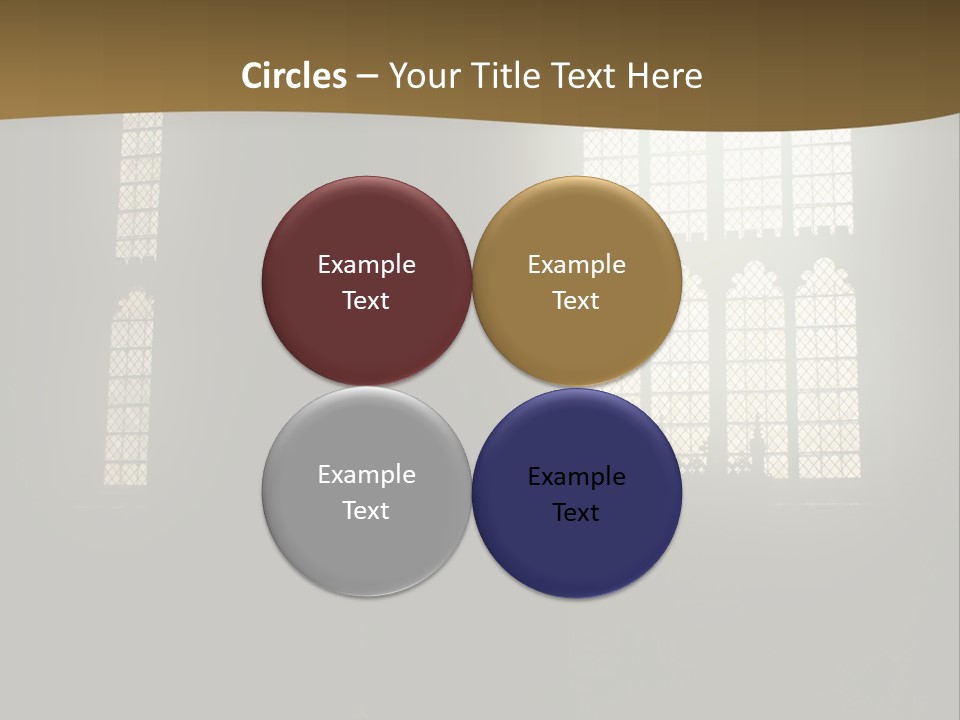 Inside Canterbury Cathedral PowerPoint Template