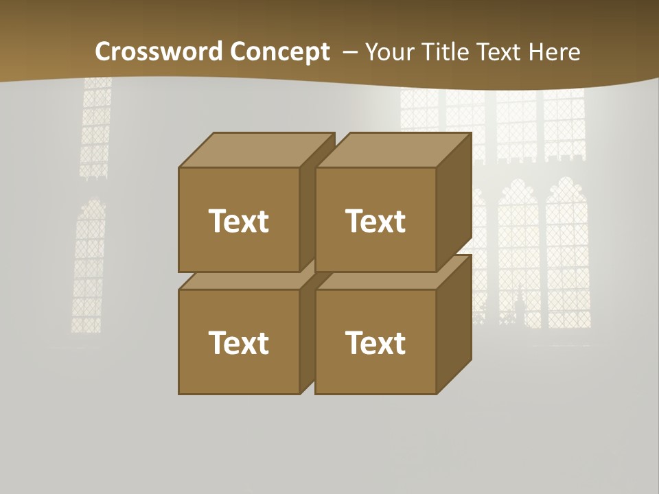 Inside Canterbury Cathedral PowerPoint Template