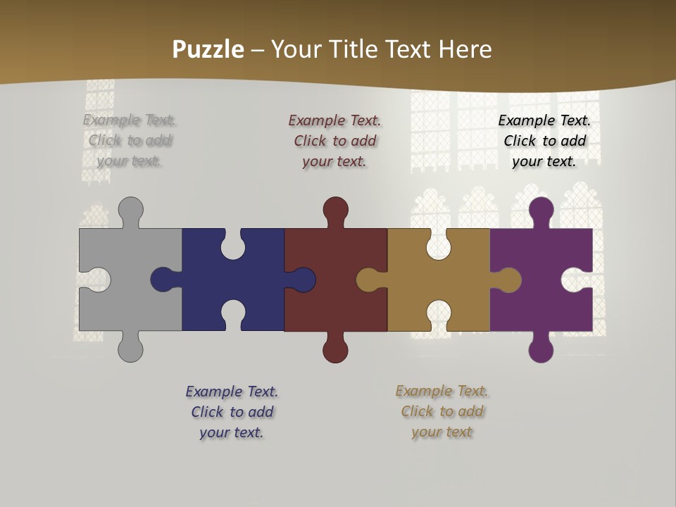 Inside Canterbury Cathedral PowerPoint Template