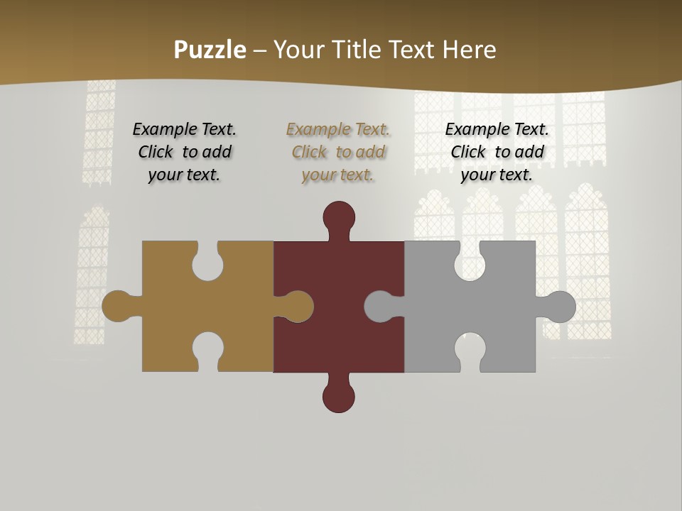 Inside Canterbury Cathedral PowerPoint Template